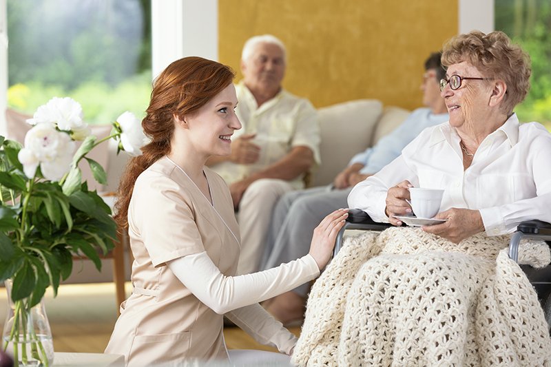 healthcare worker with patient