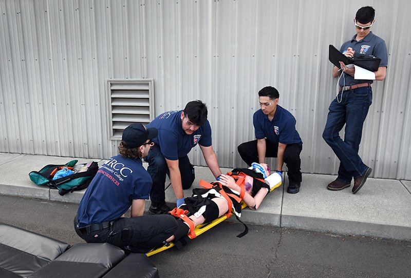 ems students with patient