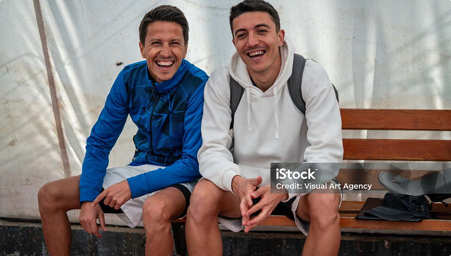 Athletes Smiling